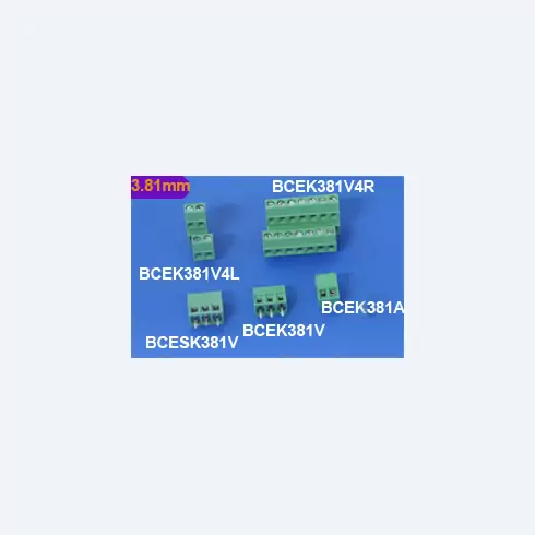 3.81 mm Ref BCEK381V, BCEK381A, BCEK381V4R, BCEK381V4L, BCESK381V