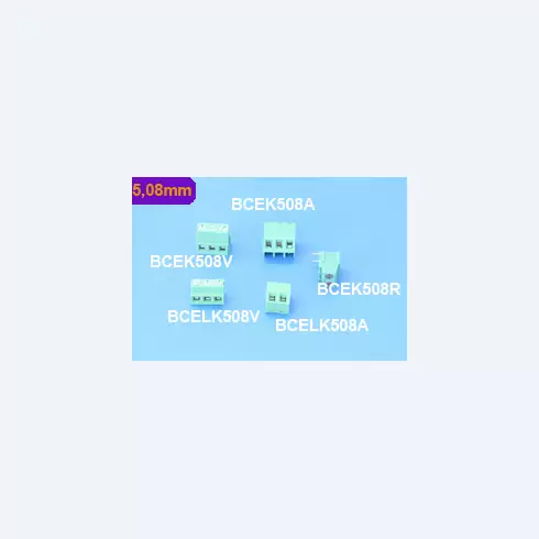 5.08 mm Ref BCEK508A, BCEK508V, BCELK508V, BCELK508A, BCEKL508R