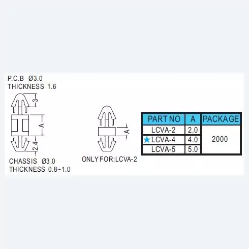 Spacer Support LCV