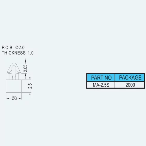 Spacer Support MA-2.5S
