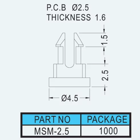 Spacer Support MSM