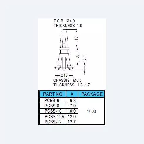 Spacer Support PCBS