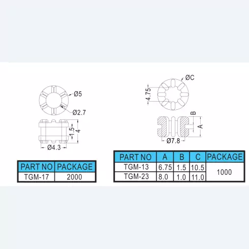 Anti vibrate Grommet TGM-13, 17, 23