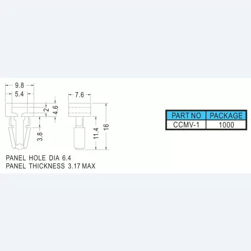 Cable mount CCMV