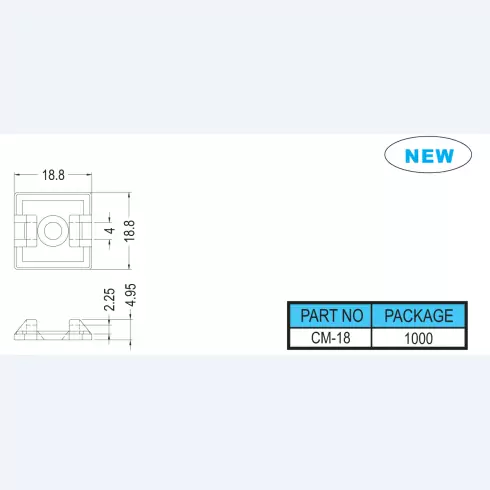Cable tie mount CM-18