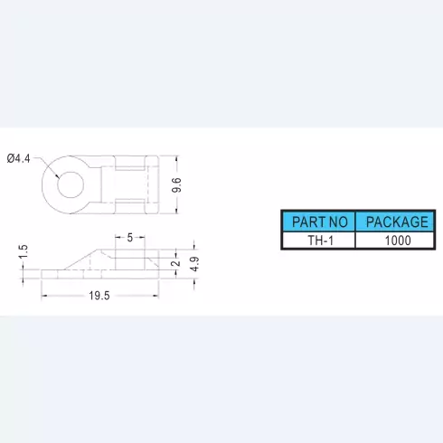 Cable tie mount TH-1