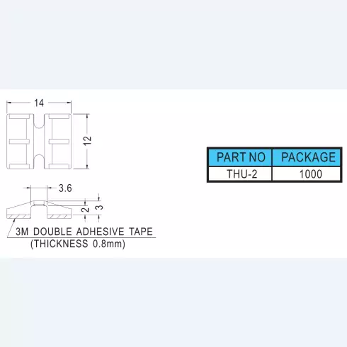 Cable tie mount THU-2