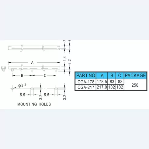 Card Guide CGA-178, 217