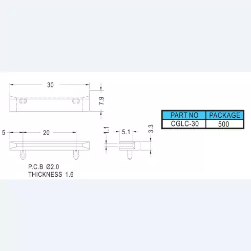 Card Guide CGLC-30