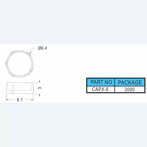 Connector cover CAPX-6