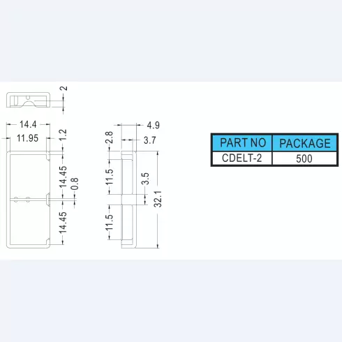 Connector cover CDELT-2
