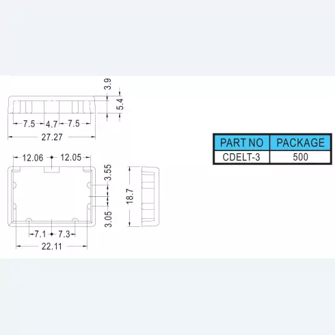 Connector cover CDELT-3