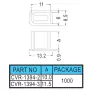 Connector cover CVR-1394