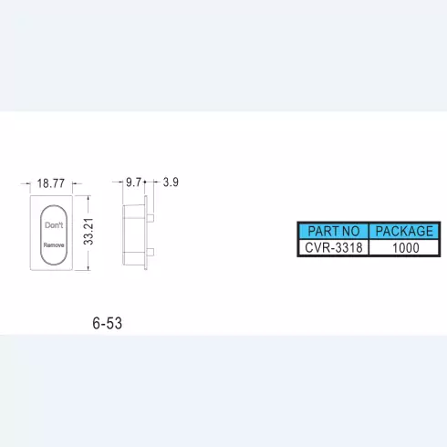 Connector cover CVR-3318
