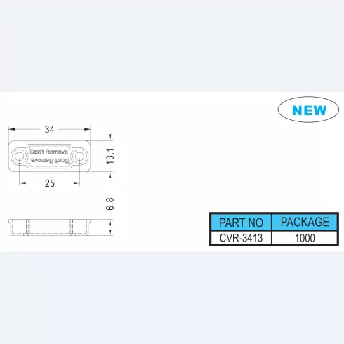 Connector cover CVR-3413