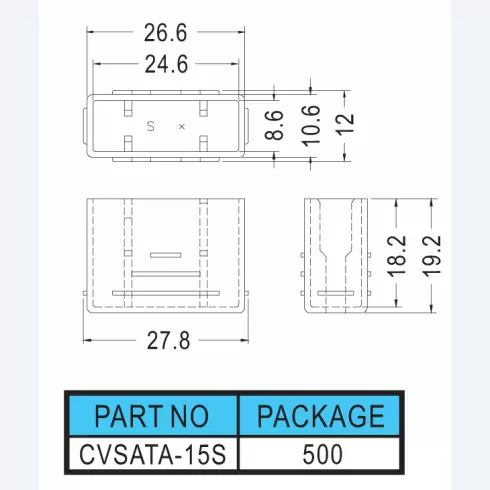 Connector cover CVSATA-15