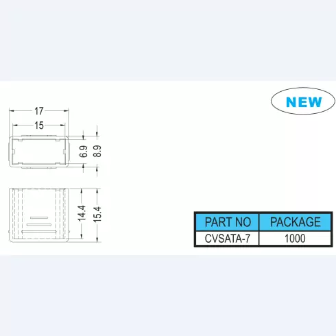 Connector cover CVSATA-7