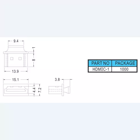 Connector cover HDMIC-1