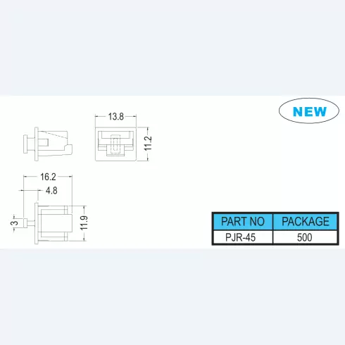 Connector cover PJR-45