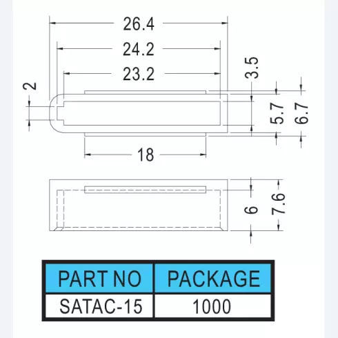 Connector cover SATAC-15