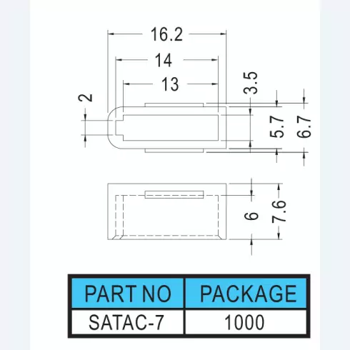 Connector cover SATAC-7
