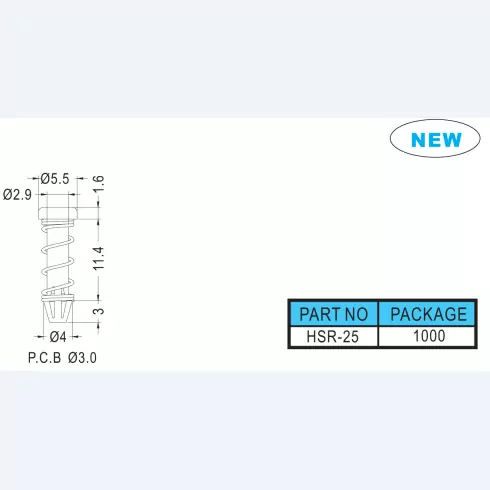 Fan snap rivet HSR-25