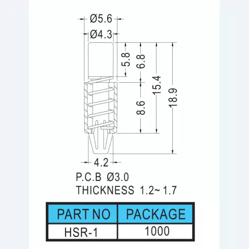 Fan snap rivet HSR