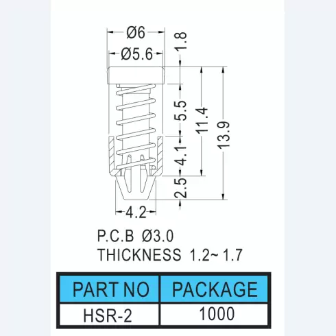Fan snap rivet HSR