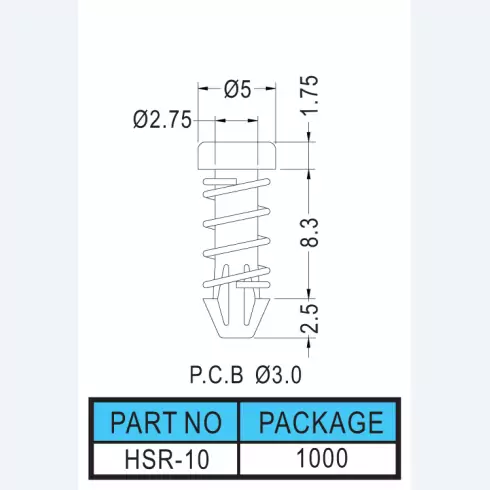 Fan snap rivet HSR