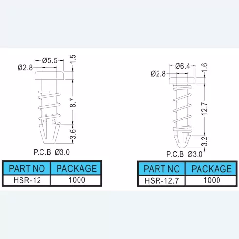 Fan snap rivet HSR