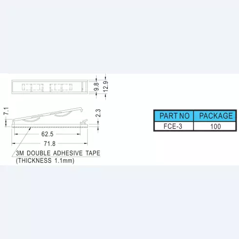 Flat Cable Clamp FCE3