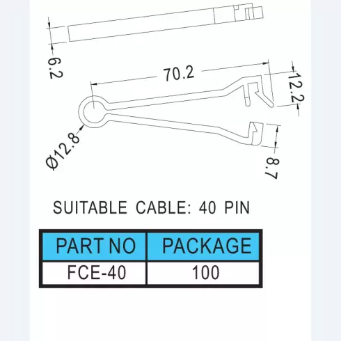 Flat Cable Clamp FCE30, FCE40