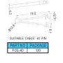 Flat Cable Clamp FCE30, FCE40