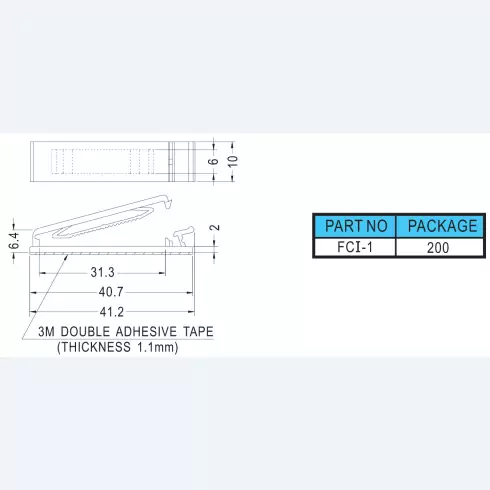 Flat Cable Clamp FCI-1