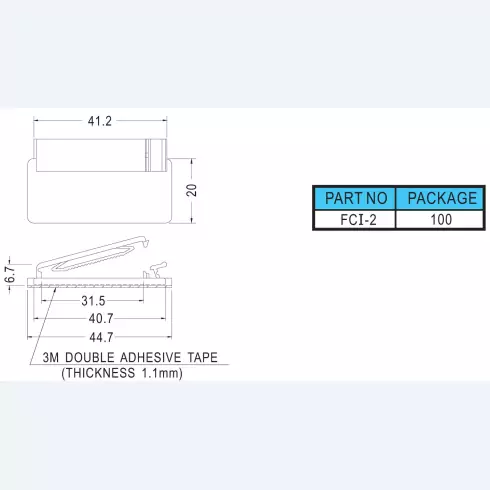 Flat Cable Clamp FCI-2