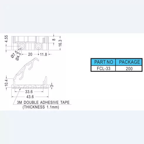 Flat Cable Clamp FCL-33