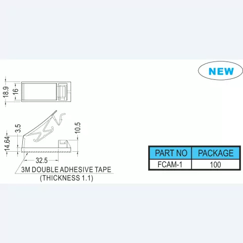 Flat Cable Clamp FCAM-1