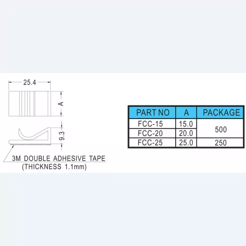 Flat Cable Mount FCC