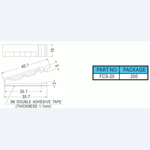 Flat Cable Clamp FCS-20