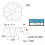 Gold Plated Foot FFG-1, FFG-3