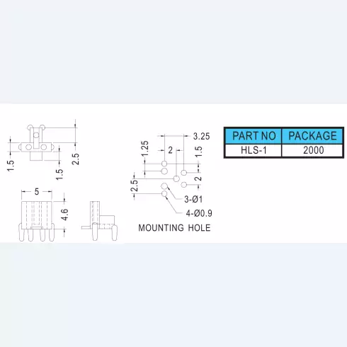 Hall sensor Housing HLS-1