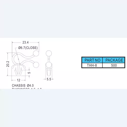 Wire holder THH-8