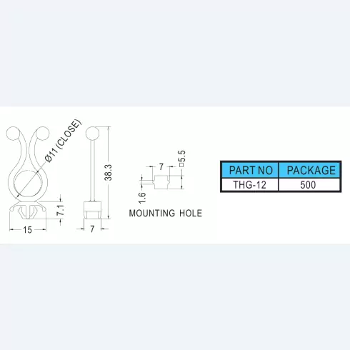 Wire saddle entry THG-12