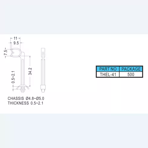 Harness clip standoff THEL