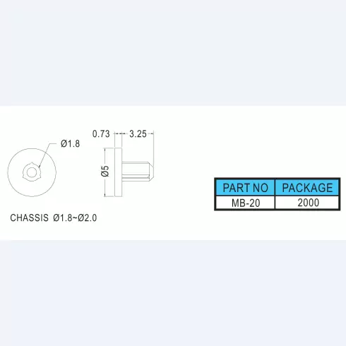 Mounting button MB-20