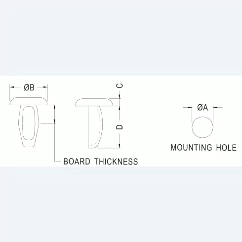 Mounting button MB