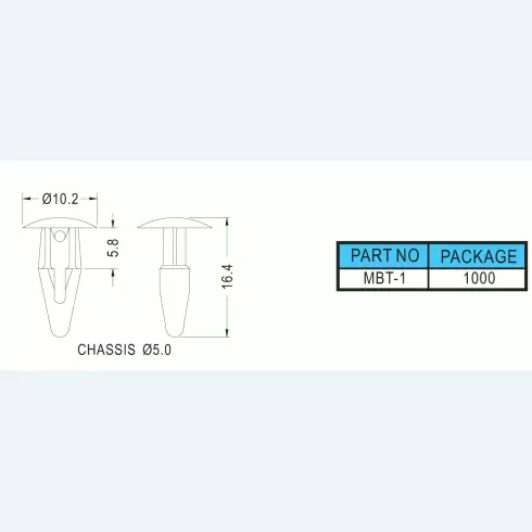 Mounting button MBT-1
