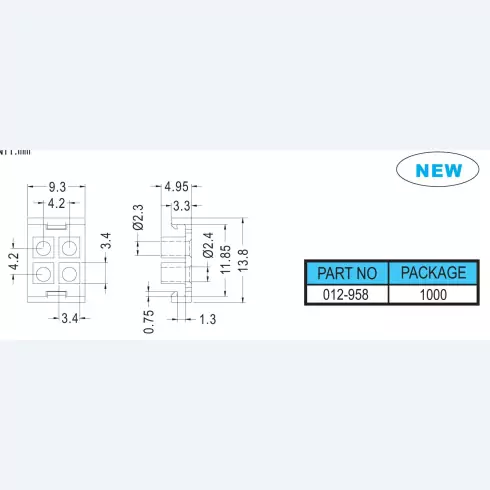 Parts housing 012-958