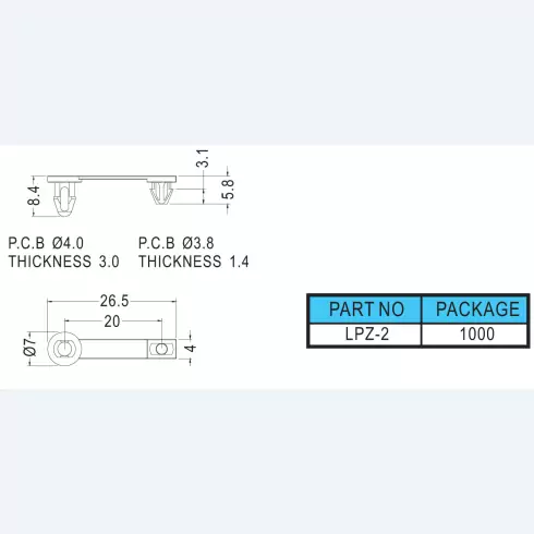PCB Hinge LPZ2