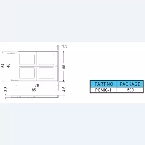 PCMIC Card socket cover PCMIC-1